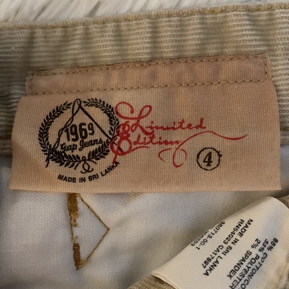 Gap 1969 Limited Edition Corduroy Khaki Mini Skirt Size 4. - Picture 3 of 3